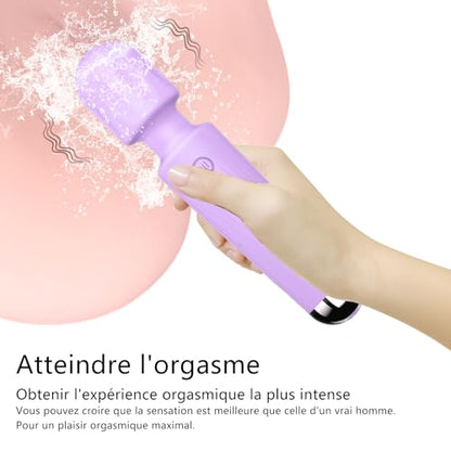 Vibrator Wand, G Spot Dildo, Clit Vibrator, Sex Vibrators,Clitoris Stimulation,with 8 Speeds & 20 Patterns