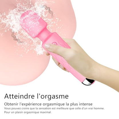 Vibrator Wand, G Spot Dildo, Clit Vibrator, Sex Vibrators,Clitoris Stimulation,with 8 Speeds & 20 Patterns