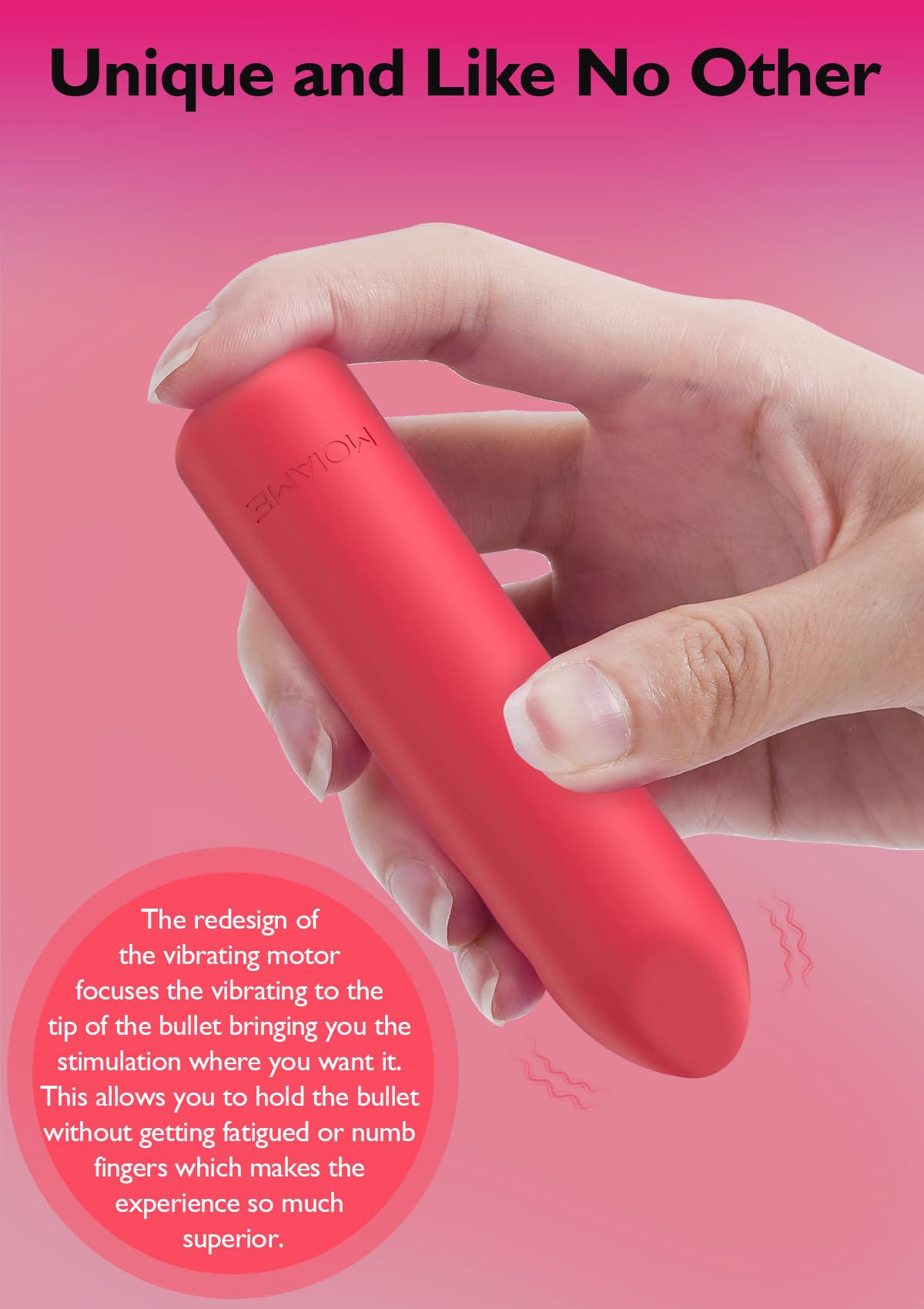 Small Bullet Vibrator for Women: Waterproof Mini Clit Vibrator with 10 Modes