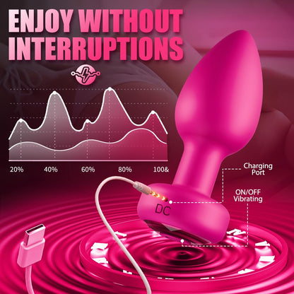 Anal Plug Vibrating Butt Plug, Adult Sex Toys 3PCS Silicone Anal Plugs, Anal Sex Toys with Remote Control 10 Vibrating Vibrator for Men Women, Anal Toys Adult Sex Toy & Games Prostate Massager