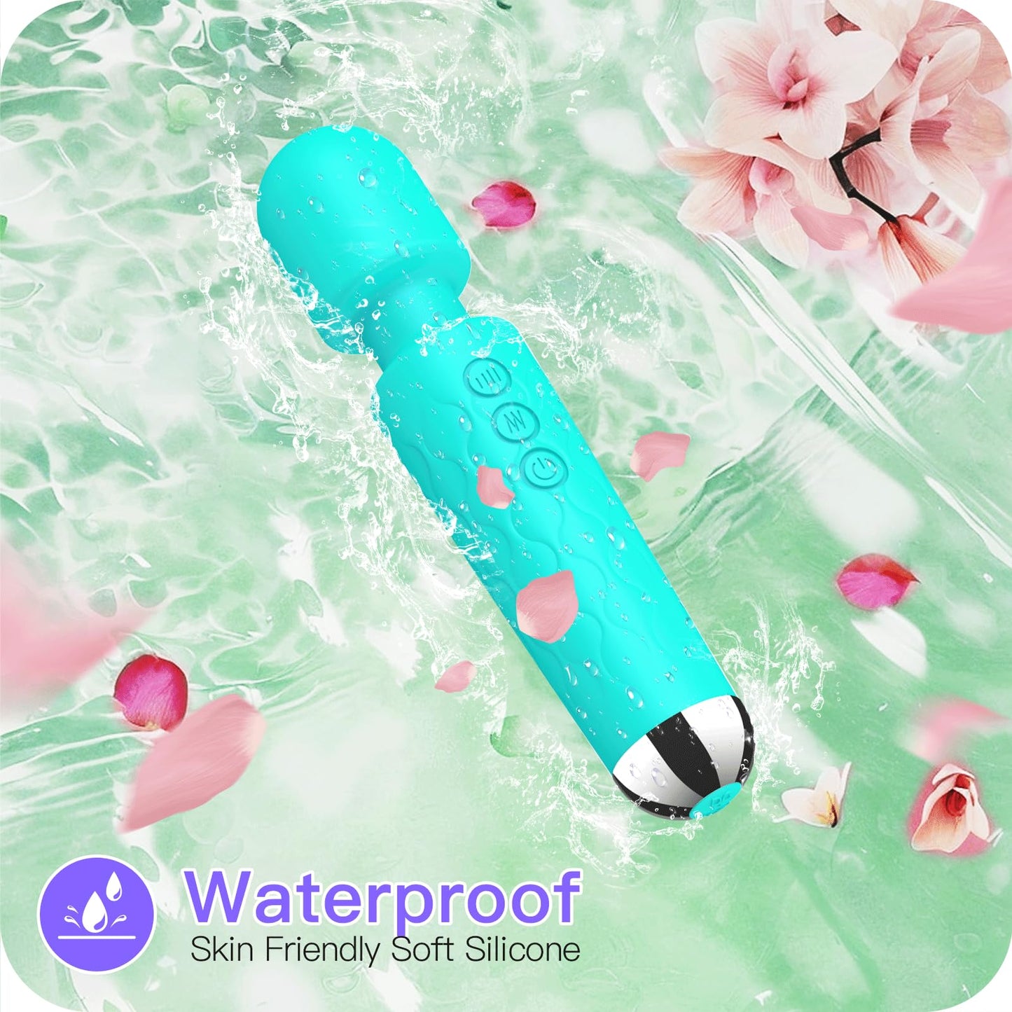Vibrator Wand, G Spot Dildo, Clit Vibrator, Sex Vibrators,Clitoris Stimulation,with 8 Speeds & 20 Patterns