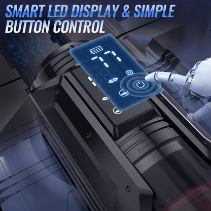 Men Penis Pump - EINSEO Full Waterproof Male Masturbator Stroker with 7 Sucking Thrusting Rotating & 7 Licking