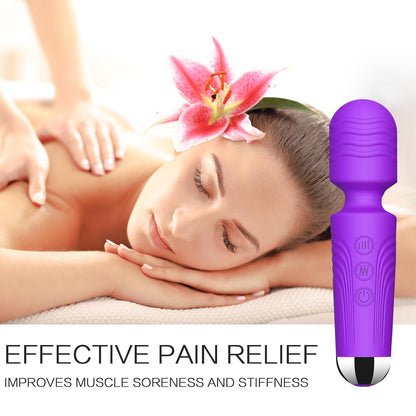 Vibrator Wand, G Spot Dildo, Clit Vibrator, Sex Vibrators,Clitoris Stimulation,with 8 Speeds & 20 Patterns