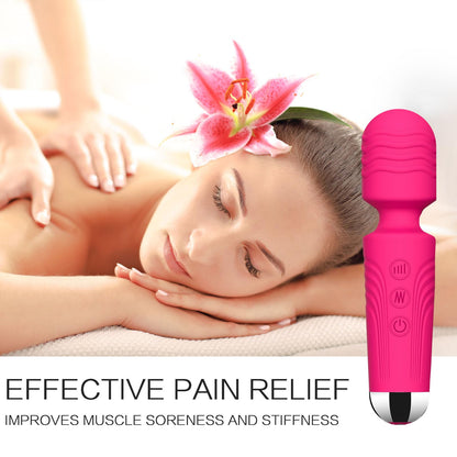 Vibrator Wand, G Spot Dildo, Clit Vibrator, Sex Vibrators,Clitoris Stimulation,with 8 Speeds & 20 Patterns