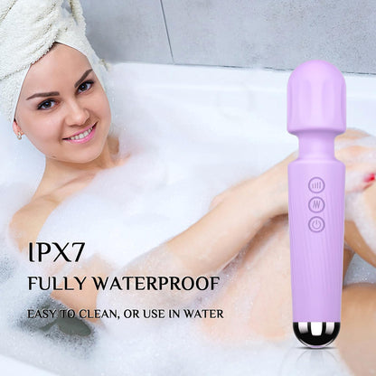 Vibrator Wand, G Spot Dildo, Clit Vibrator, Sex Vibrators,Clitoris Stimulation,with 8 Speeds & 20 Patterns