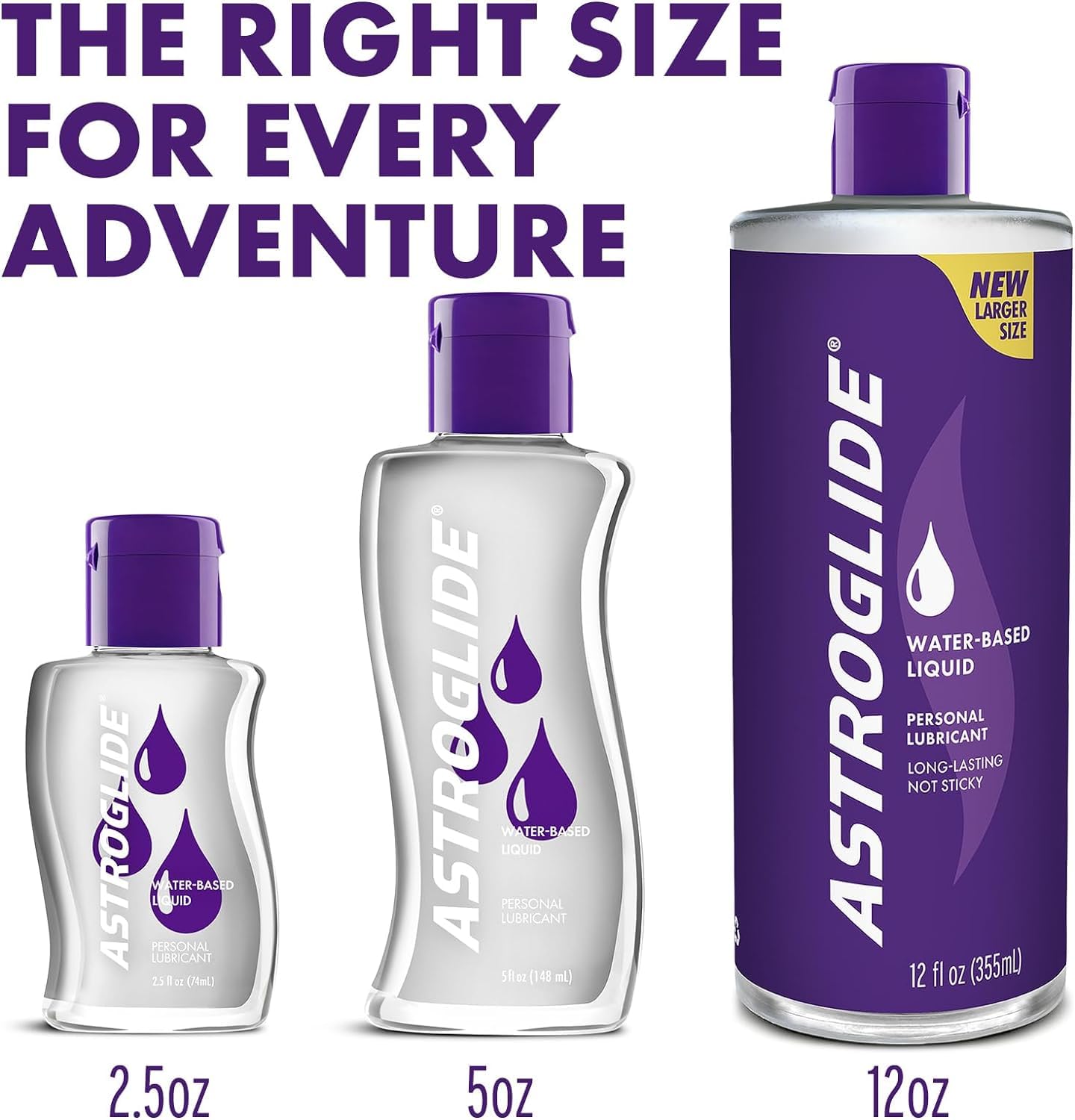 Astroglide Liquid, Water Based Personal Lubricant, 2.5 oz.