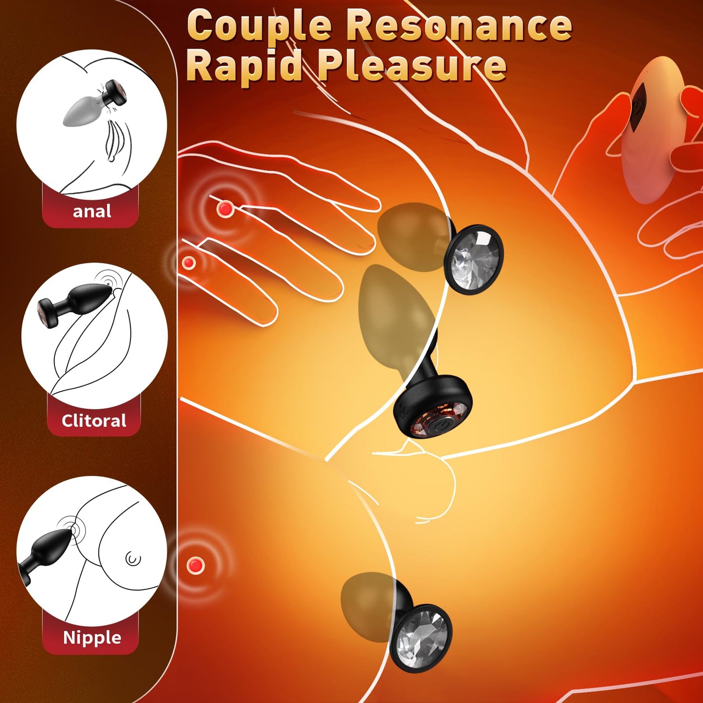 Anal Plug Vibrating Butt Plug, Adult Sex Toys 3PCS Silicone Anal Plugs, Anal Sex Toys with Remote Control 10 Vibrating Vibrator for Men Women, Anal Toys Adult Sex Toy & Games Prostate Massager