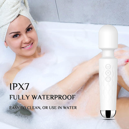 Vibrator Wand, G Spot Dildo, Clit Vibrator, Sex Vibrators,Clitoris Stimulation,with 8 Speeds & 20 Patterns